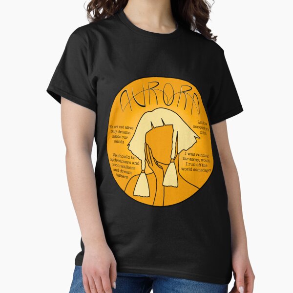 Vista previa del artículo con la obra «Aurora Music Quote Design Naranja», diseñado y vendido por Anetteprss.