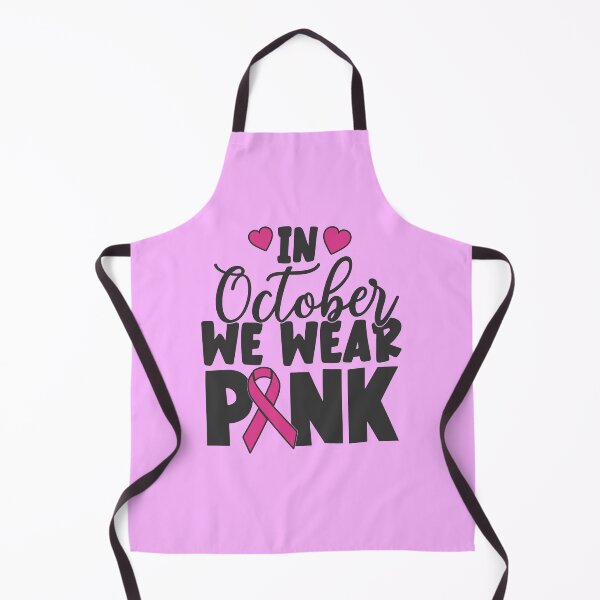 Item preview, In October We Wear Pink | Breast Cancer Awareness | Pink Ribbon & Heart Design designed and sold by PIODesign.