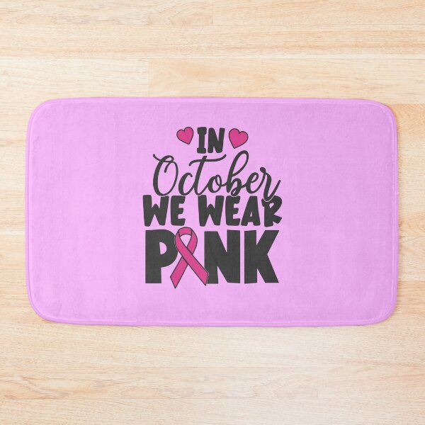 Item preview, In October We Wear Pink | Breast Cancer Awareness | Pink Ribbon & Heart Design designed and sold by PIODesign.