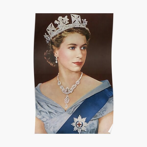 Her Majesty Queen Elizabeth II Poster Canvas Painting Wall Art Picture 24X36inch 