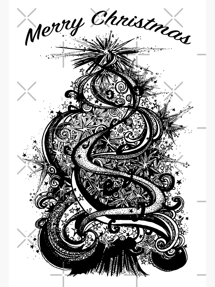 Thumbnail 2 of 2, Greeting Card, Merry Christmas Tree (2) designed and sold by Danielle Scott.