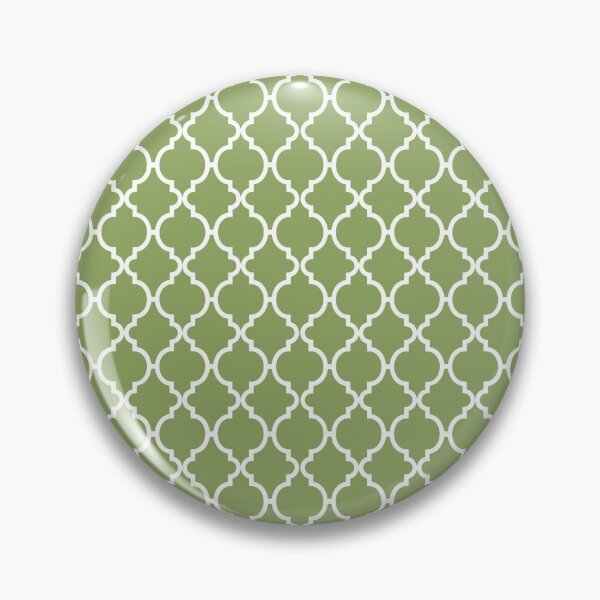 Item preview, Pastel Green and White Moroccan trelli shapes pattern designed and sold by LamaraK.