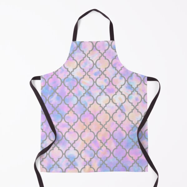 Item preview, Tie Dye Mixed Colors and Gray Moroccan trelli shapes pattern designed and sold by LamaraK.