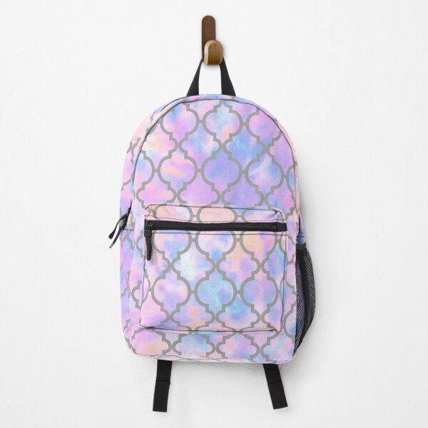 Item preview, Tie Dye Mixed Colors and Gray Moroccan trelli shapes pattern designed and sold by LamaraK.