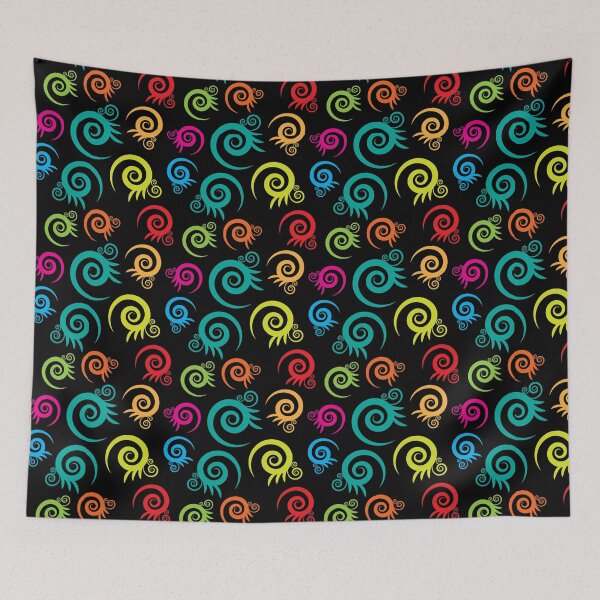Item preview, party colored spirals pattern designed and sold by angelusdark.