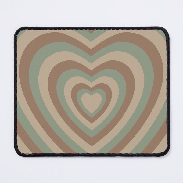 Item preview, Aesthetic sage green and brown rainbow hearts designed and sold by Pastel-PaletteD.