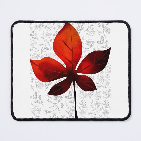Item preview, red leaf designed and sold by MehersBotique.