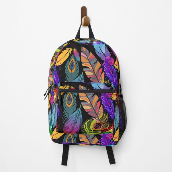 Item preview, Colourful Feather Pattern designed and sold by RudeBeeDesigns.