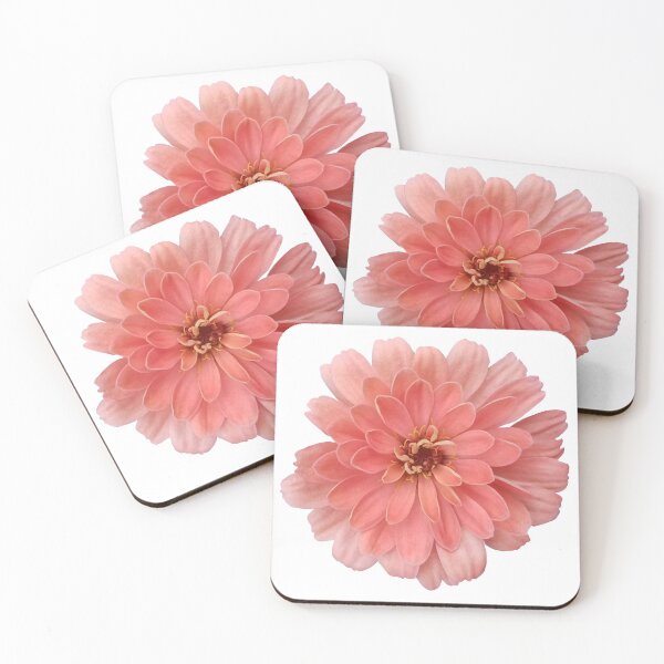Item preview, Field Guide to Zinnias, No. 2, El Dorado Peach Pink designed and sold by Kristi Duggins.