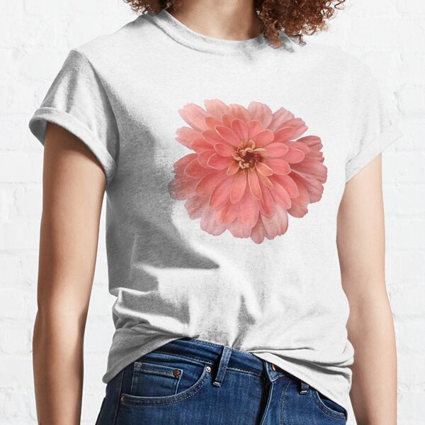 Field Guide to Zinnias, No. 2, El Dorado Peach Pink Classic T-Shirt