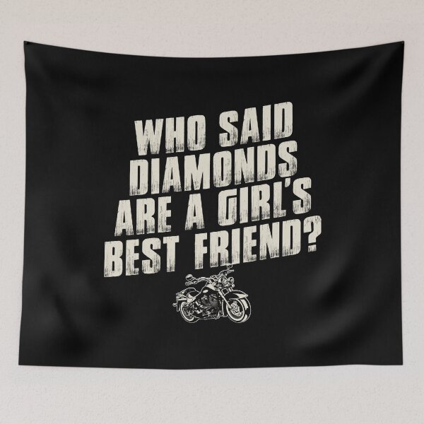 Item preview, Who Said Diamond Are A Girl's Best Friend For Biker Girl Dirt Biker designed and sold by Ngan-Jasmine.