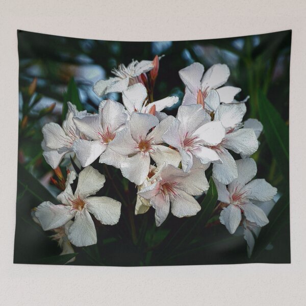 Item preview, Mystical White Oleander Flowers designed and sold by ALEX PHOTO DREAMS.