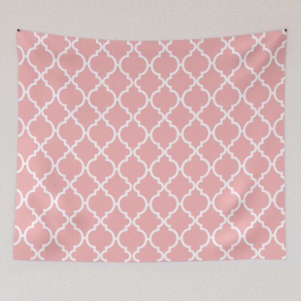 Item preview, Pastel Pink Moroccan Trellis Pattern designed and sold by LamaraK.