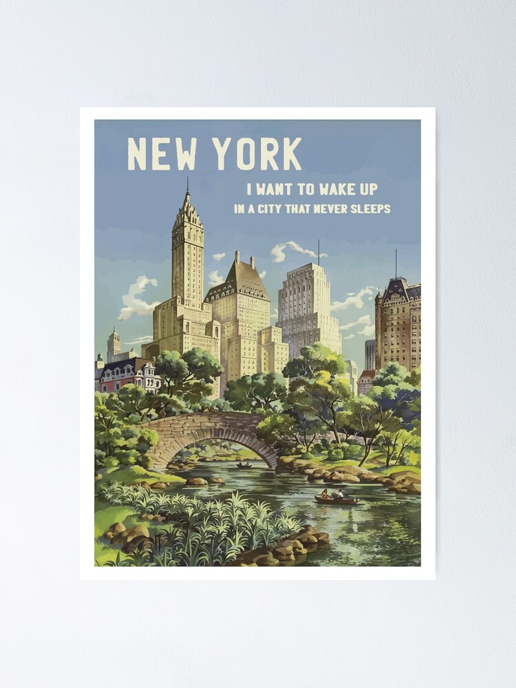 "Vintage Posters NYC, Posters NYC , New York Poster" Poster for Sale by