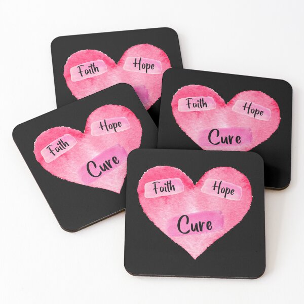 Item preview, Faith Hope Cure | In October We Wear Pink | Nobody Fights Alone designed and sold by DigitalGemShop.