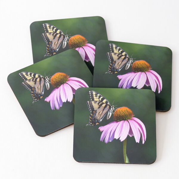 Item preview, Eastern Tiger Swallowtail Butterfly (coneflower) Papilio glaucus designed and sold by Poete100.
