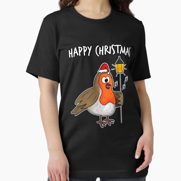 Artikel-Vorschau von Weihnachtsrobin Carol singt lustige Vogel-Wildtiere, designt und verkauft von doodlerob.