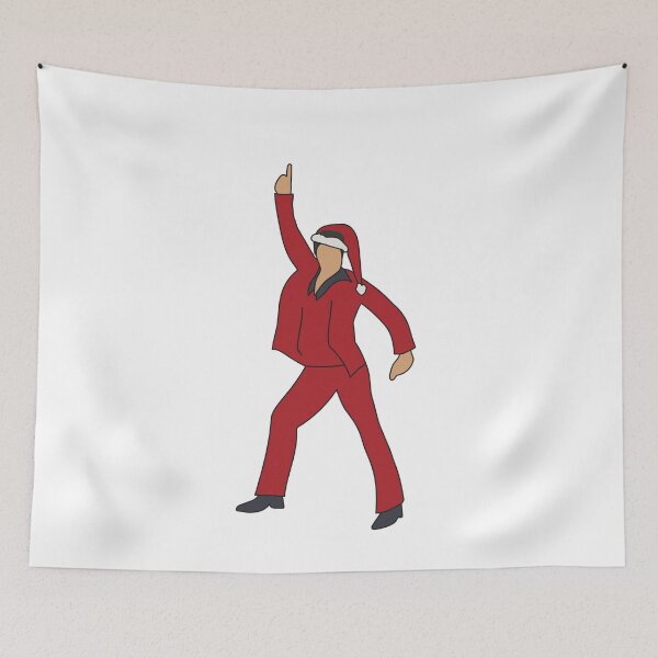 Item preview, Christmas Disco Fever Santa John Travolta Emoji designed and sold by popmoments.