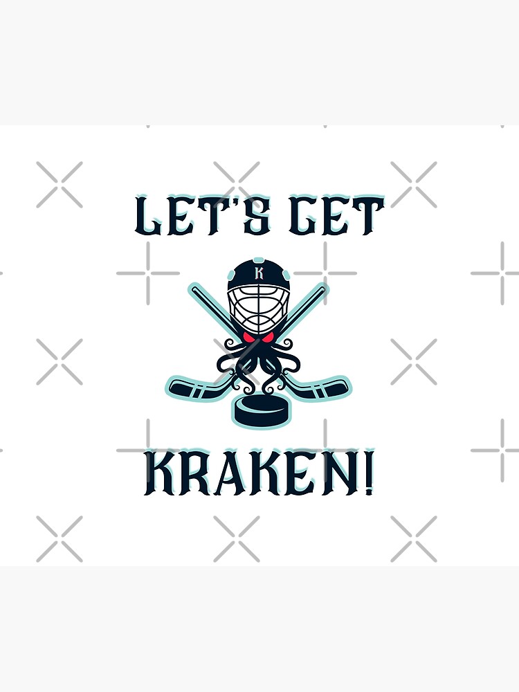 Disover Seattle Kraken, Let's Get Kraken. Shower Curtain