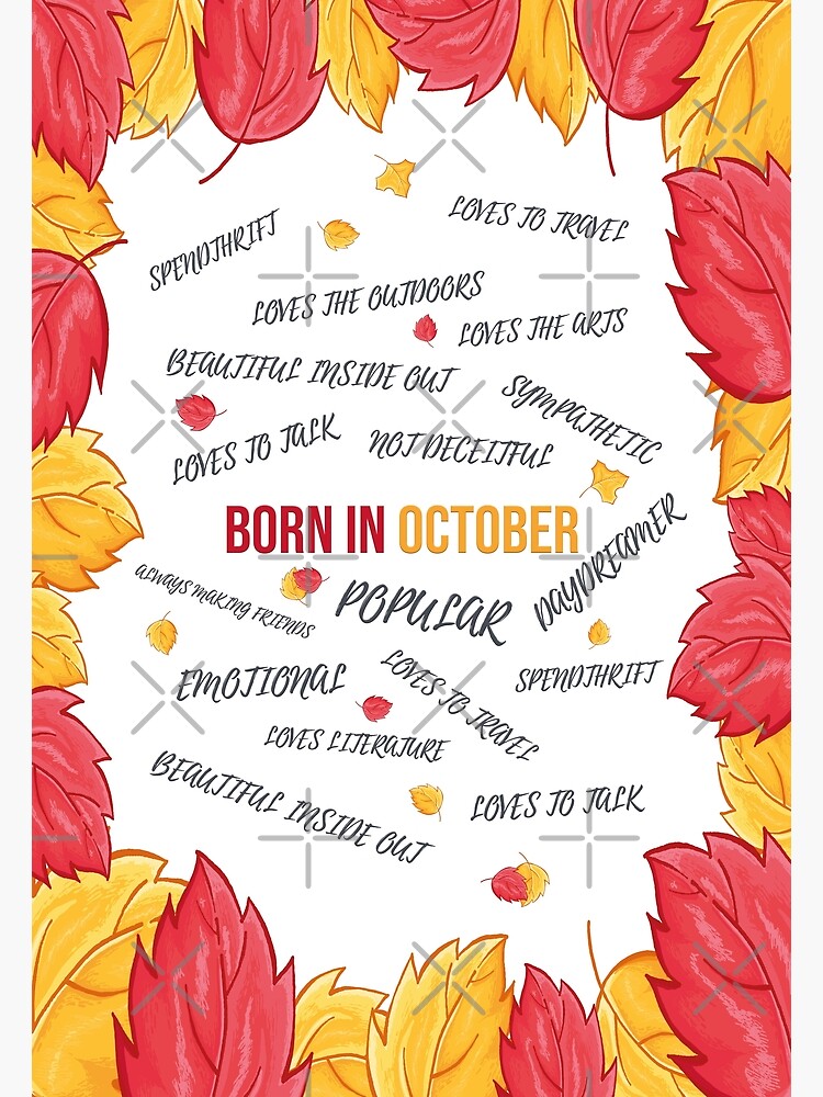 Tarjetas de felicitación «Frases de cumpleaños de octubre nacidos en octubre»  de Alex-bubble | Redbubble