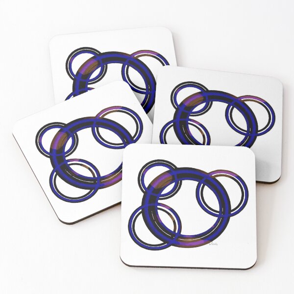 Item preview, Abstract Circles Purple 71619 designed and sold by mandalafractal.