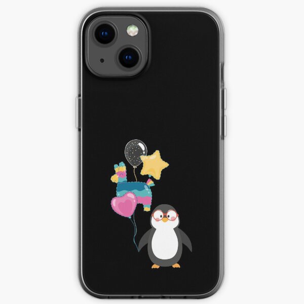 Pingüino Pájaro Amor Corazón Globo con patrón de impresión Linda Funda de teléfono de Arte Gráfico Pingüino Pájaro Amor Corazón Globo con patrón de impresión Linda Funda de teléfono de Arte Gráfico