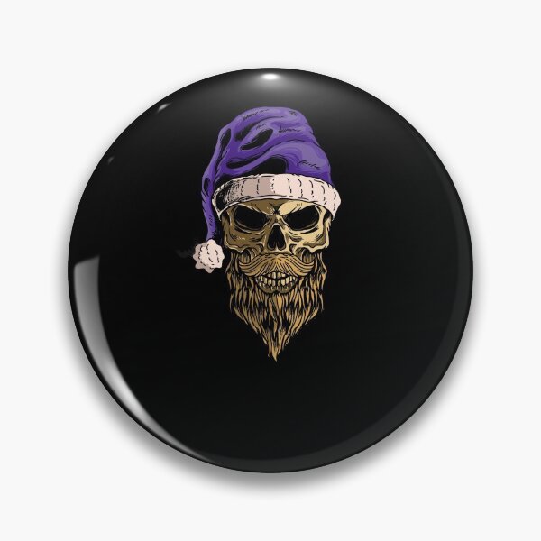 Item preview, Skull head with santa’s hat designed and sold by Bayusrwd10.