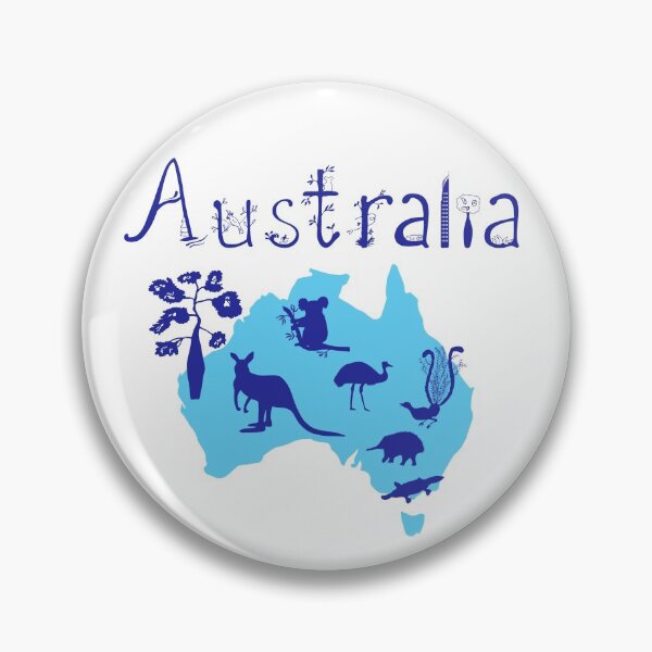 Item preview, Australia word. continent and animals.  designed and sold by irisman.