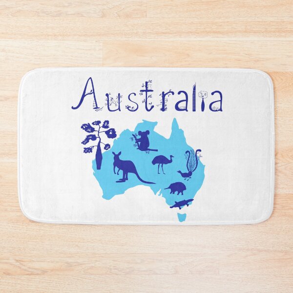Item preview, Australia word. continent and animals.  designed and sold by irisman.