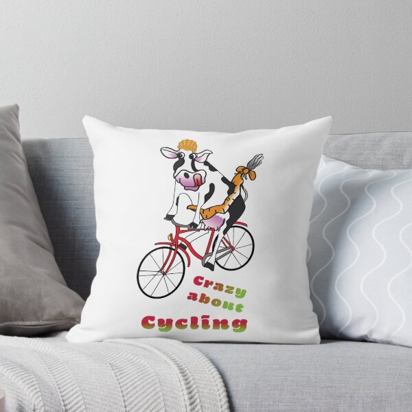 Item preview, Crazy Cow, crazy about Cycling  designed and sold by albadawnart.