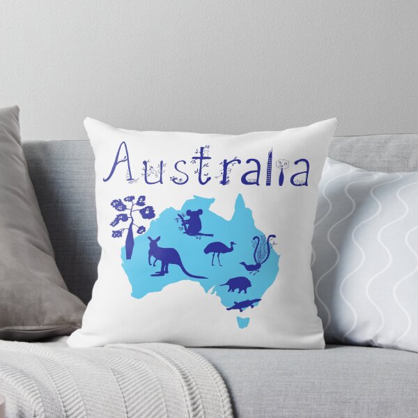 Item preview, Australia word. continent and animals.  designed and sold by irisman.
