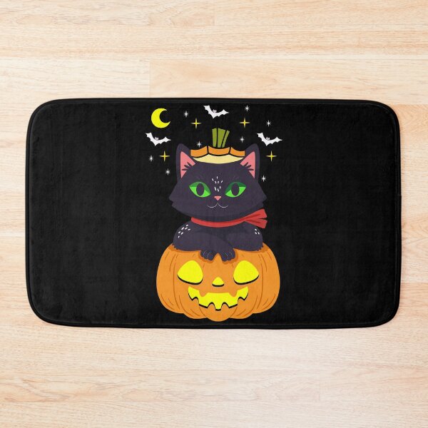 Item preview, Funny pumpkin and Black Cat Halloween Vintage Custom  designed and sold by NiceSpot.