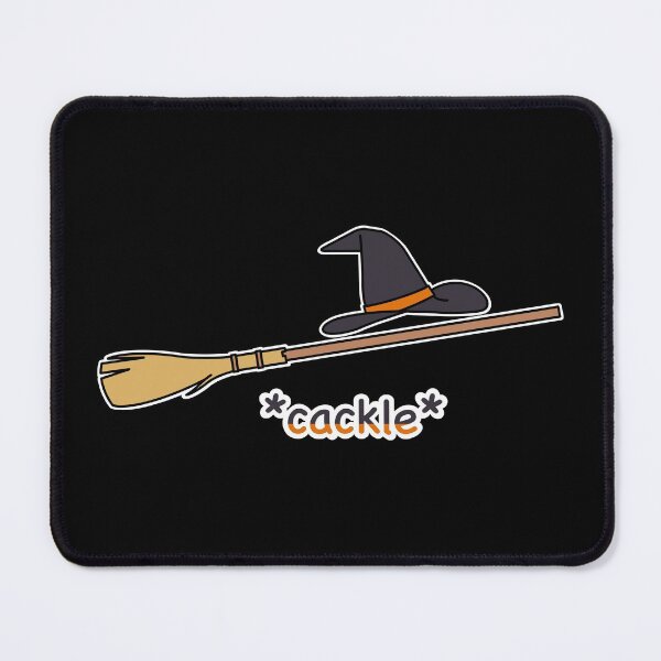 Item preview, Witch hat on a broom designed and sold by Dannie's Gallery.