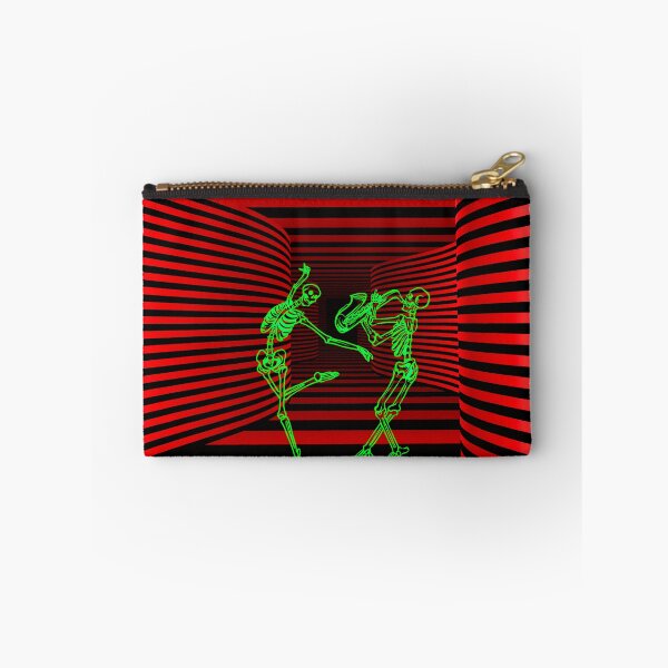 Item preview, Red Trippy optical illusion dancing skeletons designed and sold by Designs Of all kinds.