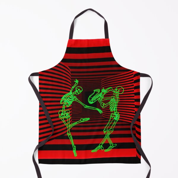 Item preview, Red Trippy optical illusion dancing skeletons designed and sold by Designs Of all kinds.
