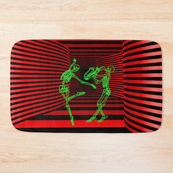 Item preview, Red Trippy optical illusion dancing skeletons designed and sold by Designs Of all kinds.