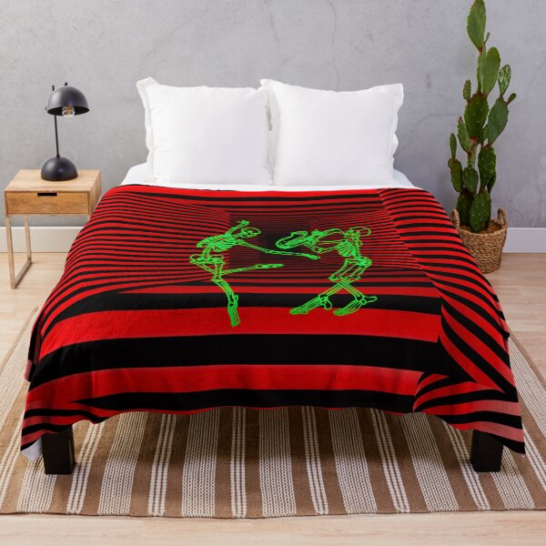 Item preview, Red Trippy optical illusion dancing skeletons designed and sold by Designs Of all kinds.