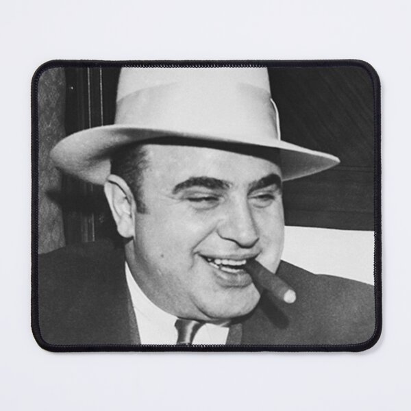 Item preview, Al Capone with cigar in mouth (B&W) designed and sold by gameshowfan2001.