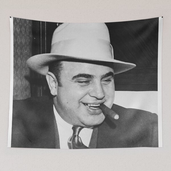 Item preview, Al Capone with cigar in mouth (B&W) designed and sold by gameshowfan2001.