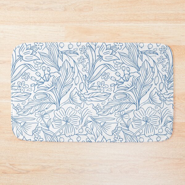 Item preview, Blue Flower Pattern, Mural Alja Horvat Art Work designed and sold by sucinatsangg.