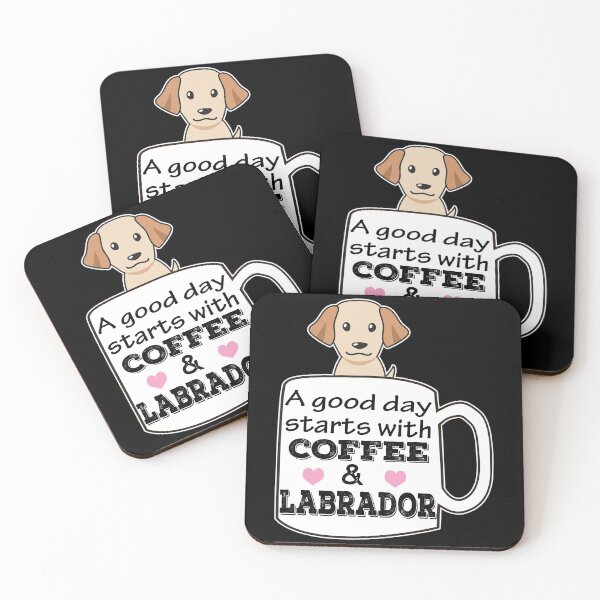 Item preview, a good day starts with coffee and labrador, cute labrador lover designed and sold by alaechamlal.