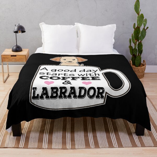 Item preview, a good day starts with coffee and labrador, cute labrador lover designed and sold by alaechamlal.
