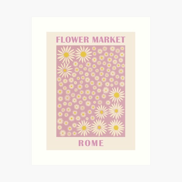 Item preview, Danish pastel daisy flower designed and sold by TheColorFlow.