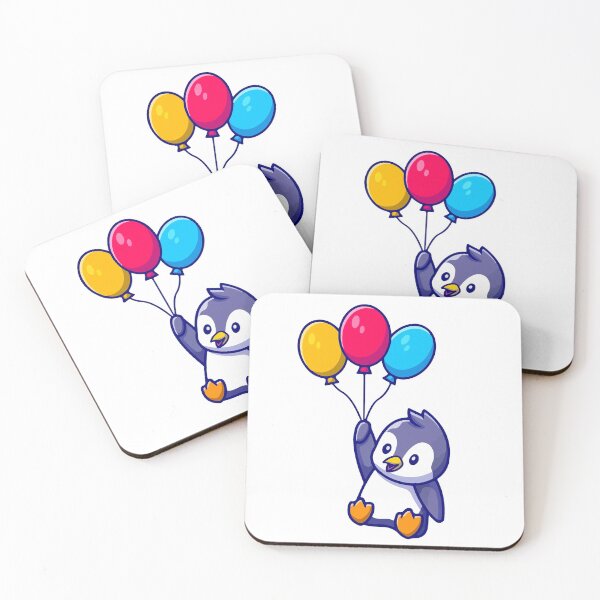 Item preview, penguin with balloons 1 designed and sold by Nikmay Design.
