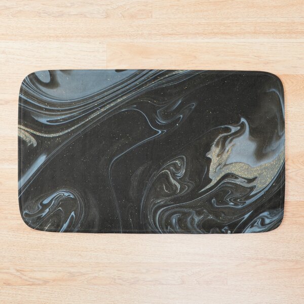 Item preview, Abstract Black Watercolor Gold Glitter designed and sold by Alarasboy.