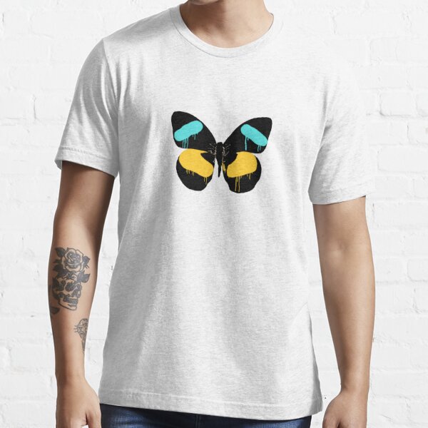 Light Blue Butterfly - Equals Essential T-Shirt for Sale by Danindesigns