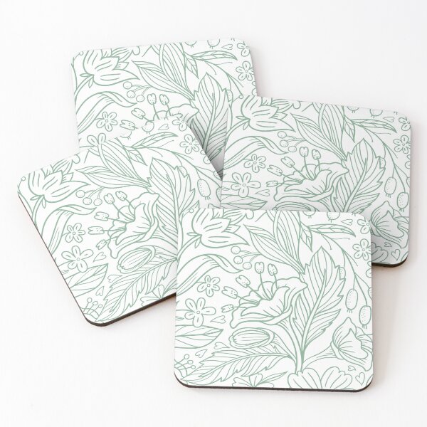 Item preview, Green Flower Pattern, Mural Alja Horvat Art Work designed and sold by sucinatsangg.