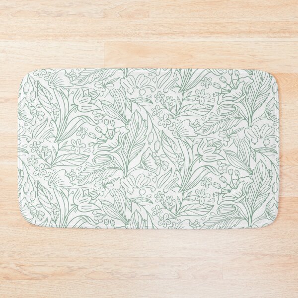 Item preview, Green Flower Pattern, Mural Alja Horvat Art Work designed and sold by sucinatsangg.