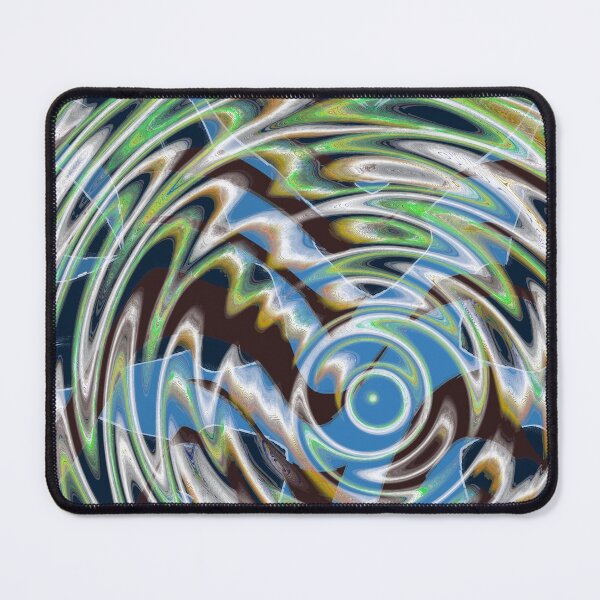 Item preview, Lens patter Abstract Blues and Black designed and sold by CottagePop.