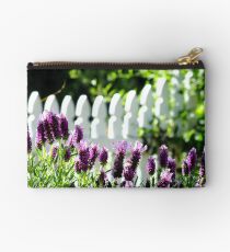 Lavender and Picket Fences Studio Pouch